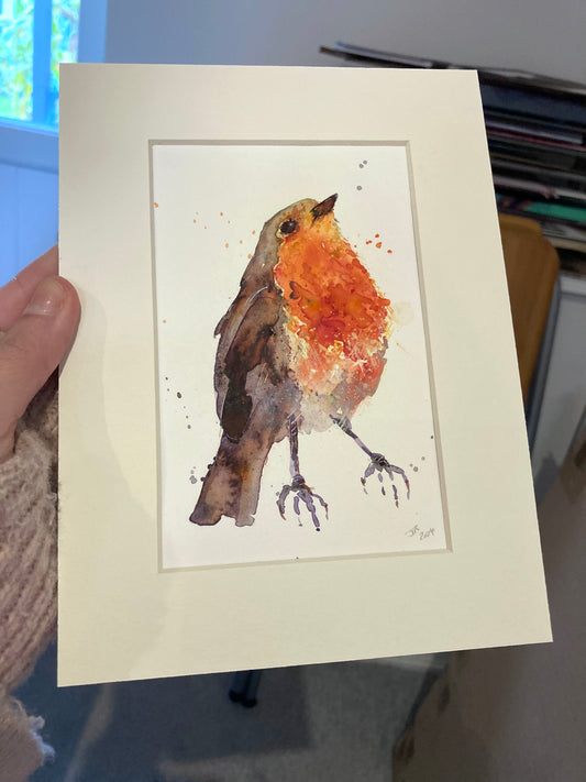 Sweet Little Robin watercolour