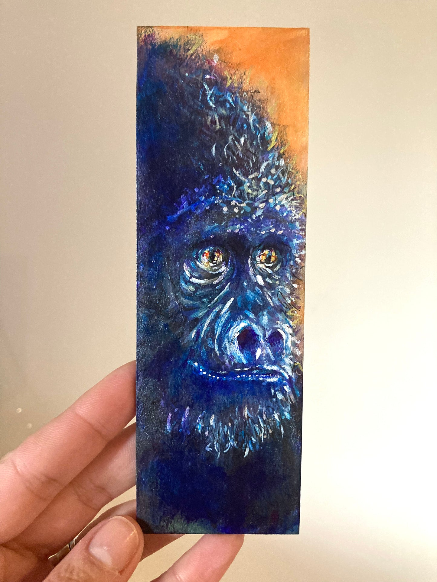 Gorilla Bookmark- Handmade