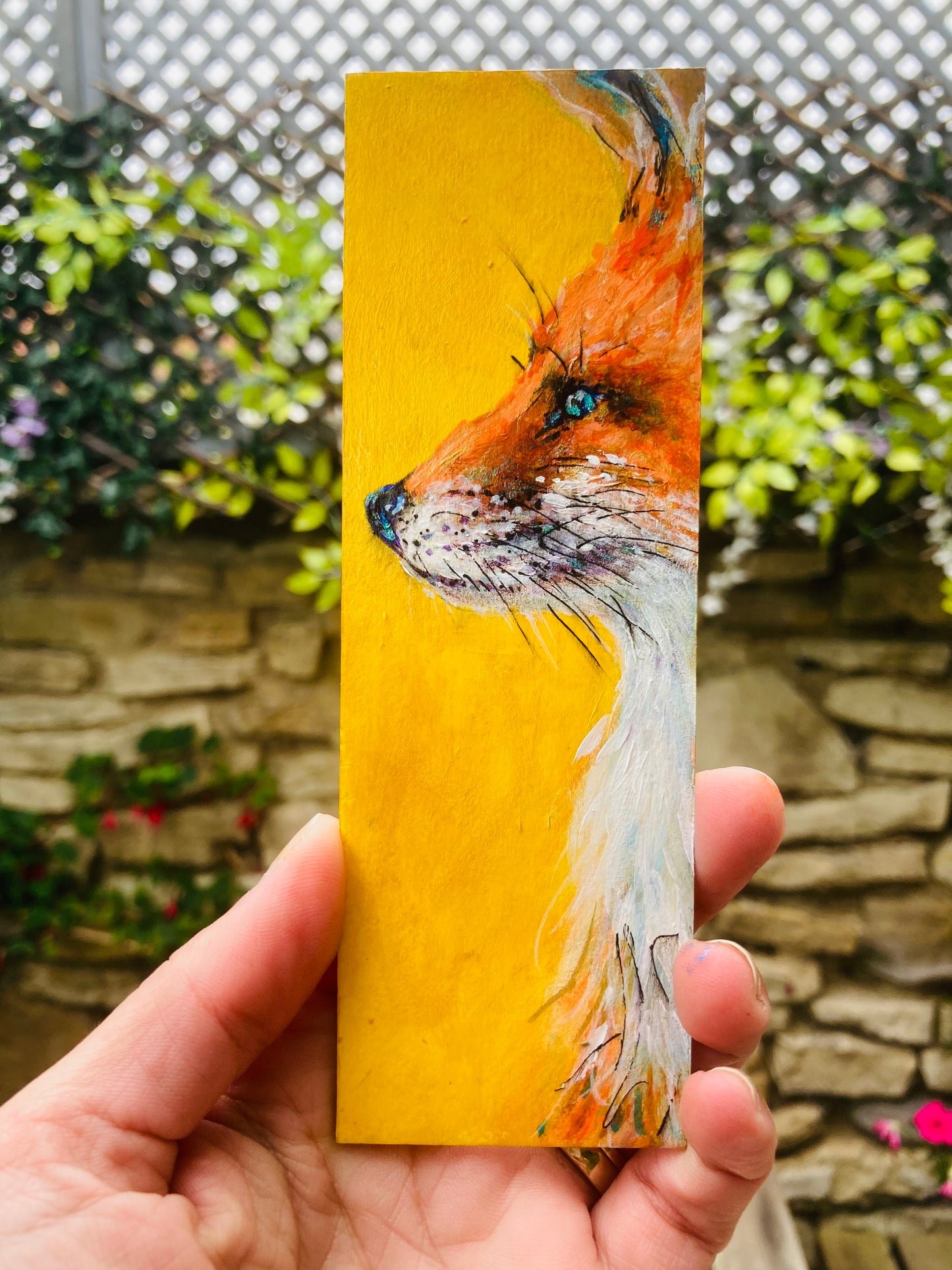 Fox Bookmark- Handmade