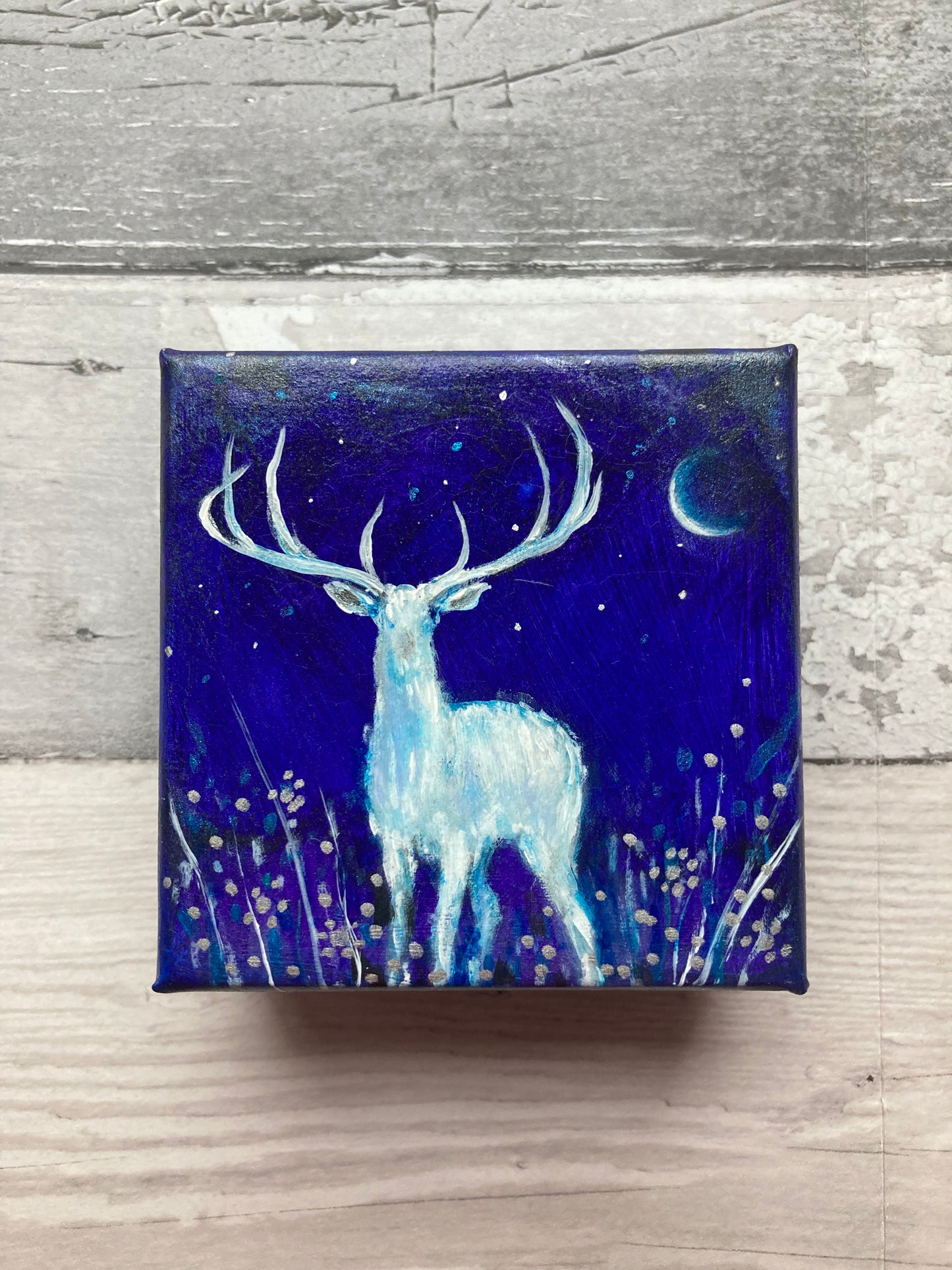 White stag trinket box