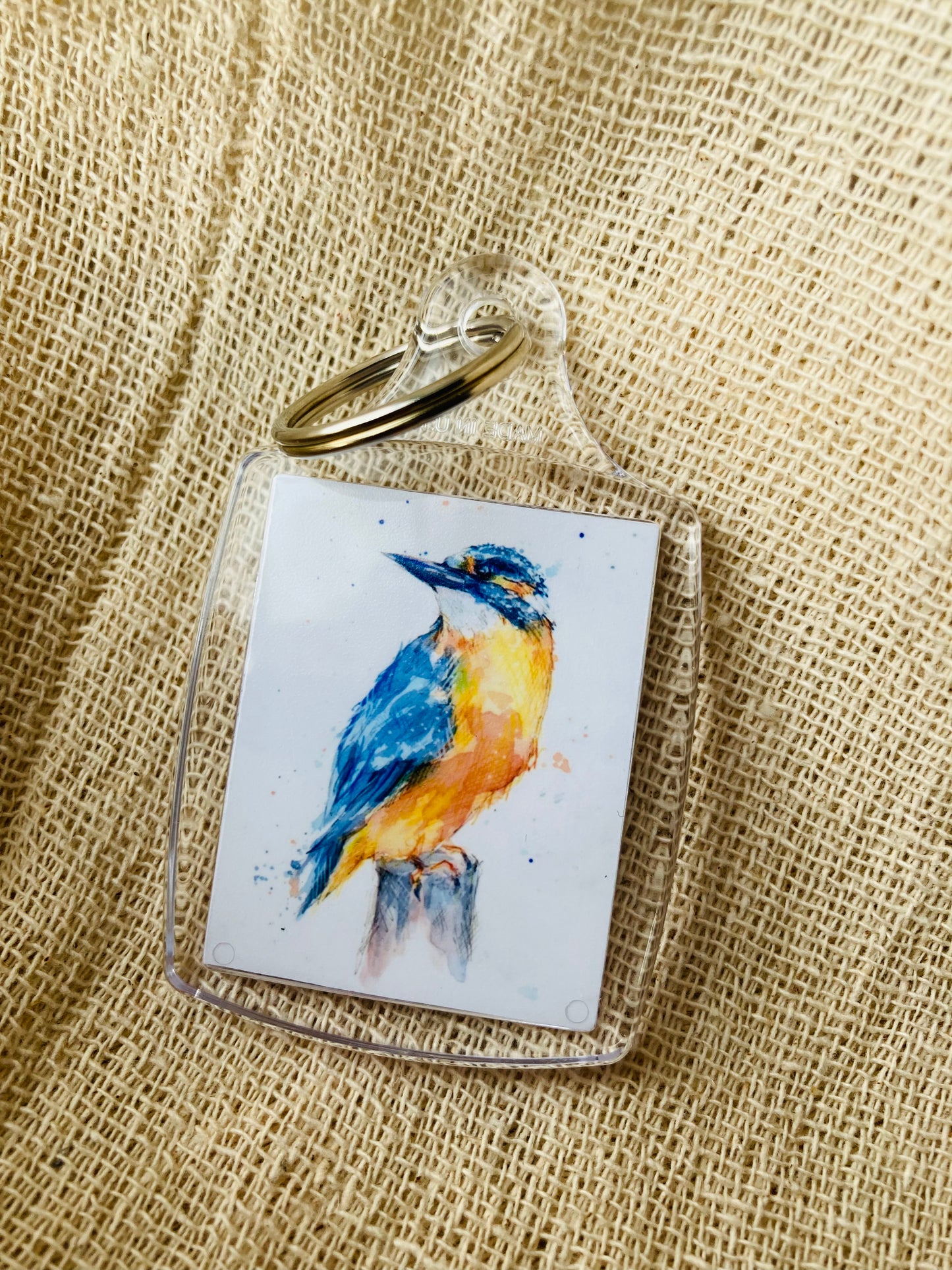 Kingfisher (Gone fishing) Keyring